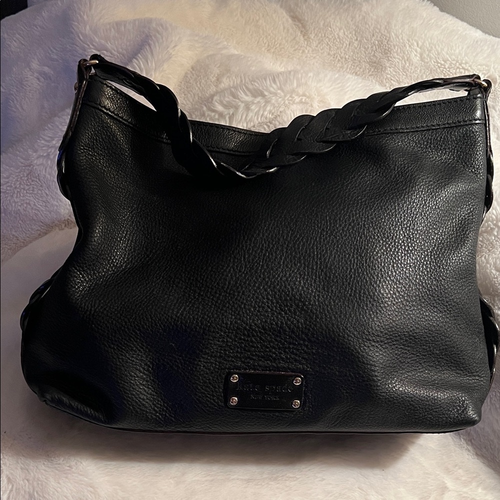 Kate Spade Black Pebbled Leather Shoulder Bag
